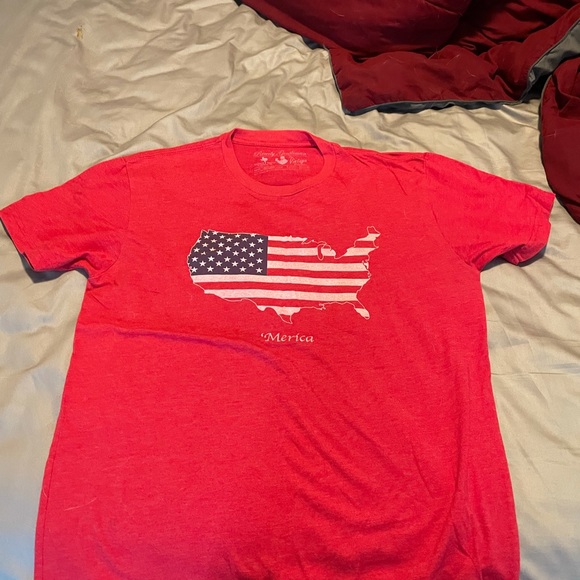 Mens Medium USA ‘Merica Rowdy Gentlemen Tee Shirt - Picture 1 of 4